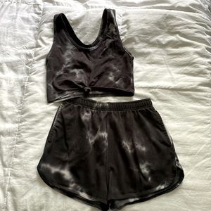 Cropped Tank and Shorts Set